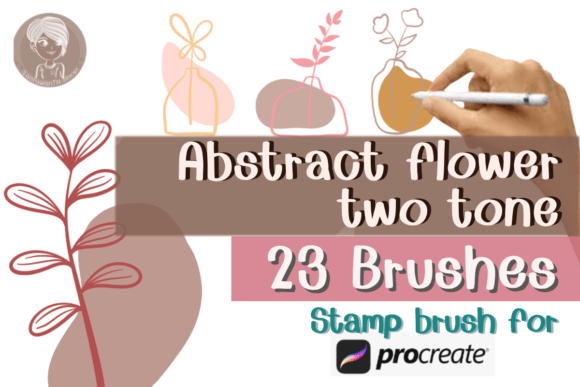 Abstract Flower Two Tone Brushes Stamp: A Designer's Guide