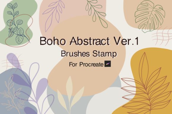Boho Abstract Brushes Stamp: Instant Artistic Texture