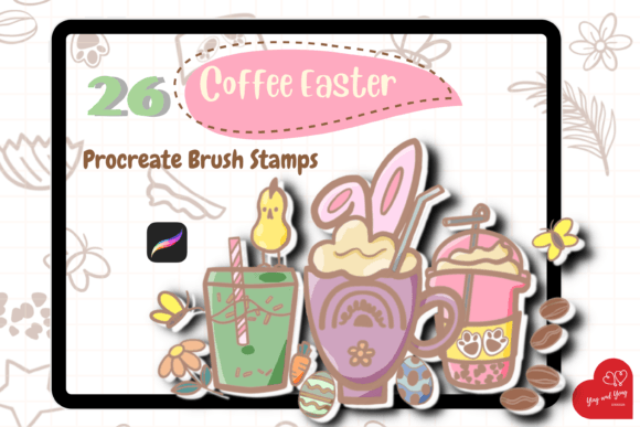 Bring Spring to Your iPad: Coffee Easter Procreate Brush Stamps