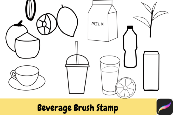 Bring Your Menu to Life with Procreate Beverage Stamps