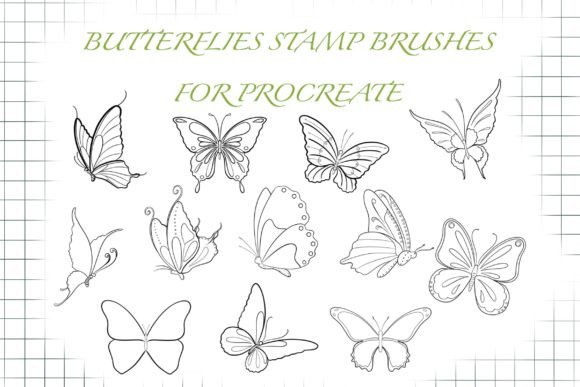 Butterflies Stamp Brushes for Procreate: Elevate Your Digital Art