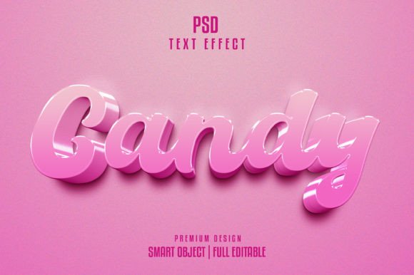 Candy Text Effect: A Sweet PSD Template for Bold Designs