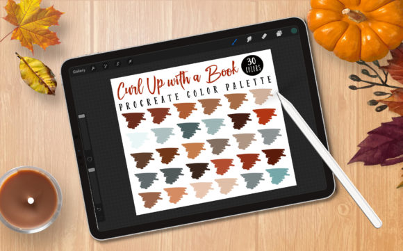 Curl Up with a Book: A Procreate Palette for Cozy Designs