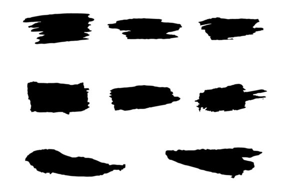 Different Stylish Art Brushes: Messy, Inky, Textured & Glitchy