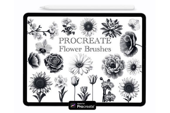 Effortless Botanical Art: Using Procreate Flower Stamp Brushes