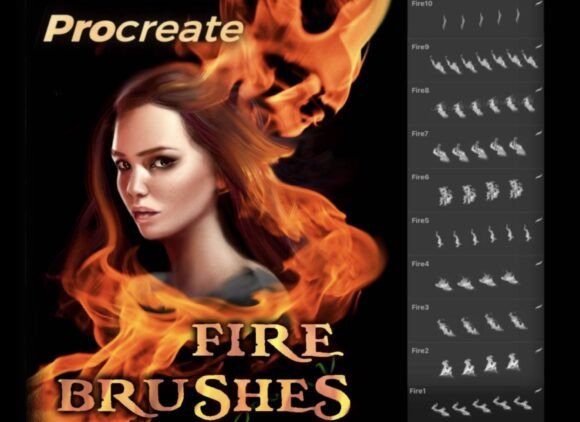 Ignite Your Digital Canvas with Fire and Flames Brushes - Procreate
