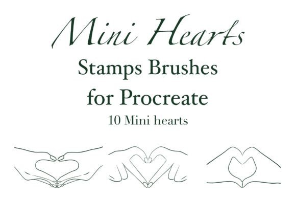 Mini Hearts Stamps Brushes for Procreate: Creative Design Uses