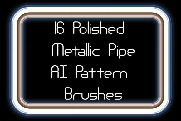 Polished Metal Pipe Illustrator Brushes: Add Hi-Tech Shine