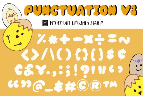 Procreate Brushes Stamp Punctuation V3: Beyond the Letters