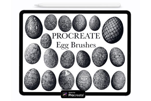 Procreate Easter Egg Stamp Brushes: Instant Seasonal Charm